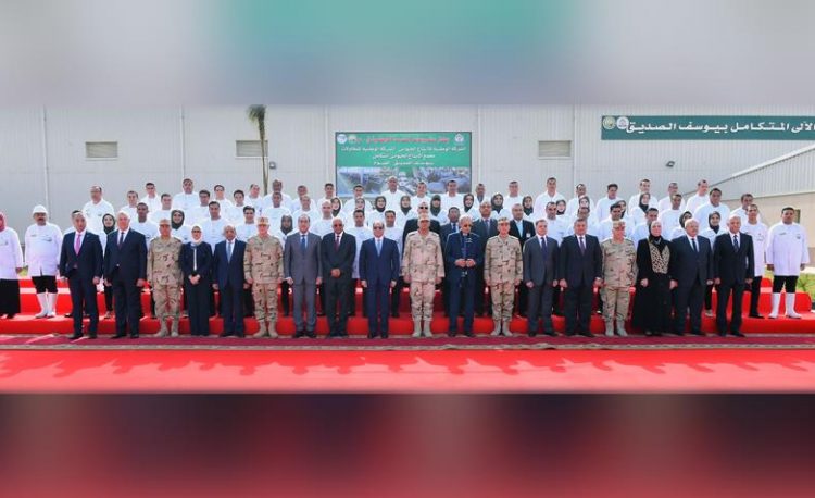 افتتاح السيسي للمشروع الجديد بالسادات